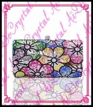Aidocrystal 2016 bunte blume kristallabendhandtasche für frauen