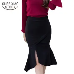 2019 Новые Модные женские юбки Элегантные  в офисном стиле юбки, большие размеры S-5XL Женские повседневные сексуальные юбки D113 30