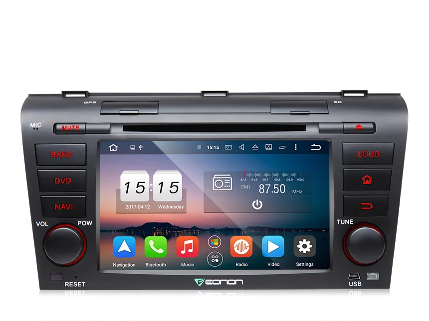 Автомобильный DVD плеер Eonon Android 6 0 8 ядер 2 Гб GPS навигация Wi Fi 3G USB для Mazda 3 2004 2009|eonon