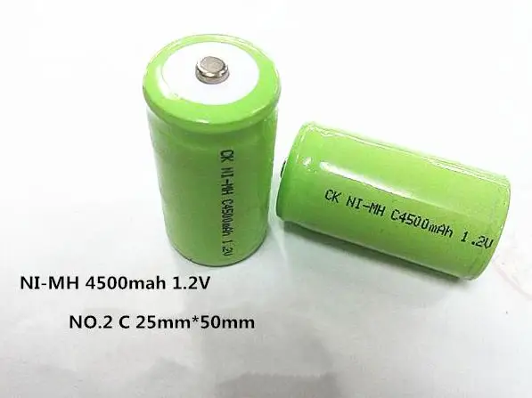NI-MH de 4500mAh, 1,2 V, N ° 2, tipo C, baterías recargables de níquel hidruro metálico, 4 unids/lote - AliExpress Productos electrónicos