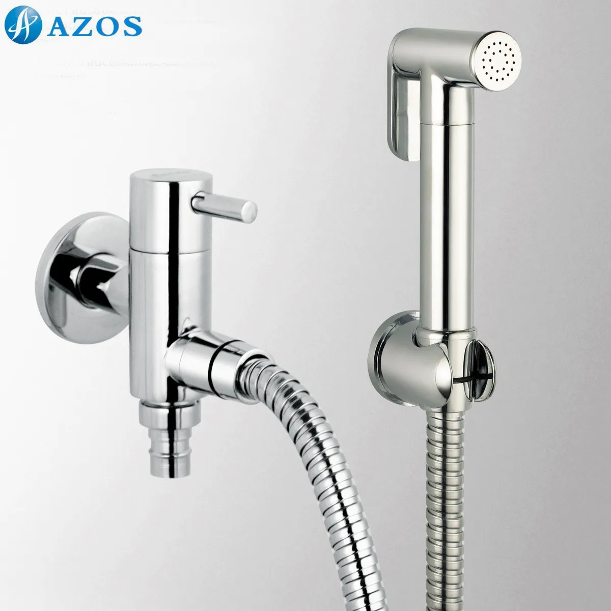 

Toilet Hand Held Bidet Shattaf Cloth Diaper Sprayer Hose  Wall Mounted Chrome Bathroom Furniture FXQ016