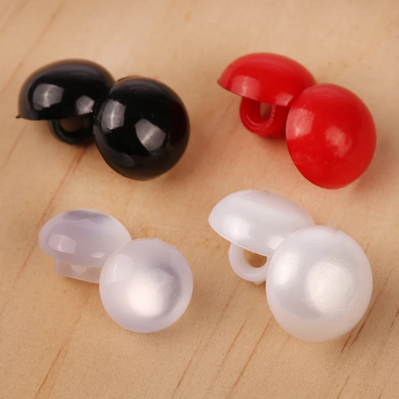 

50pcs 11mm Mushroom Shape Button Sewing Buttons For Garment Accessory Round Sweater Chain Button Animal eyes