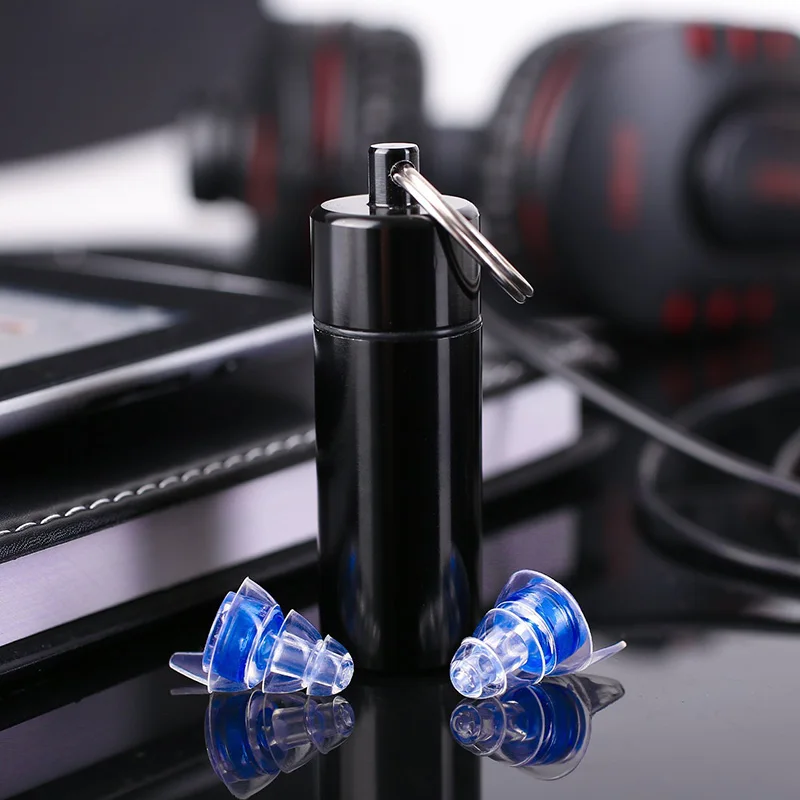 

Hearing Protection Ear Plugs Clear Soft Silicone Earplugs for Music Motorbike Sleeping TU-shop
