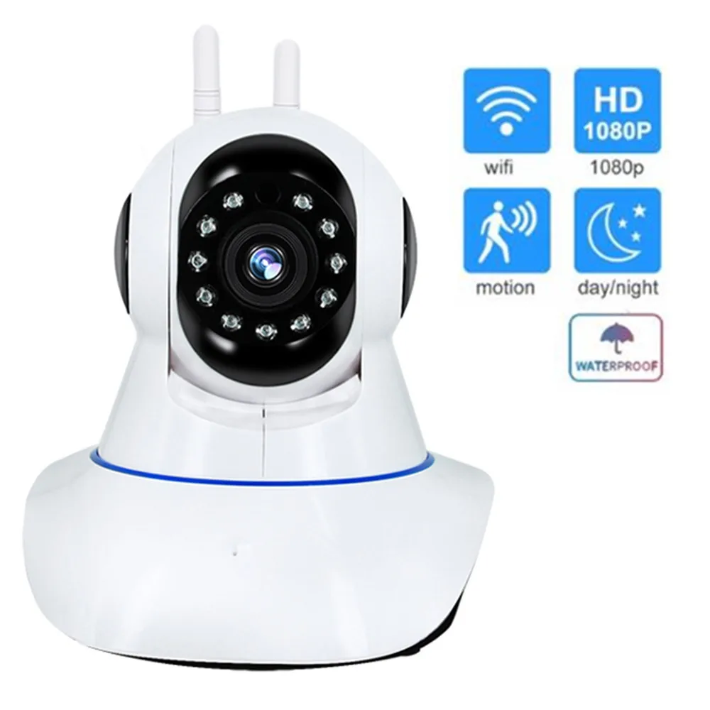 

Camara IP WiFi 720/1080P HD 2MP IR Onvif Alarm Output Wireless Camera home Night Vision DVR Security Surveillance smart ipcam