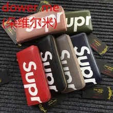 2017 New Direct Selling Genuine Leather Women Casual Solid Leather Wallet Long Money Multi-function Bag Zero Coin Purse For Big