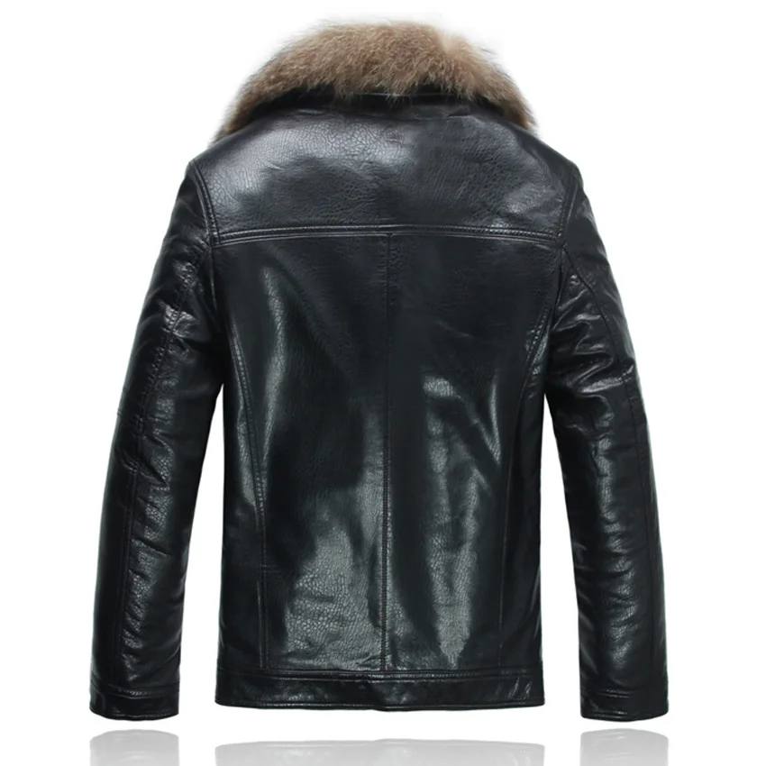 Мужская куртка из искусственной кожи зимняя меха норки 980|jacket fashion men|jacket leather