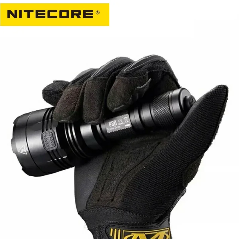 NITECORE P30 5 режимов CREE XP-L HI V3 Макс. 618 лм светодиодный фонарик большой дальности 18650 м на аккумулятор для поиска охотничий фонарь