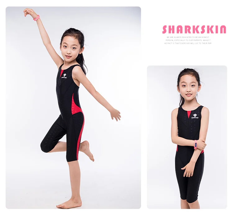 HXBY Arena/Одежда для купания детский цельный купальный костюм до колена для девочек купальный костюм одежда для плавания