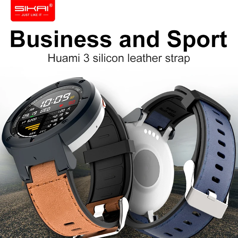 Ремешок для часов Amazfit Verge Huami 3 lite A1801 чехол замены браслета кожаный силиконовый