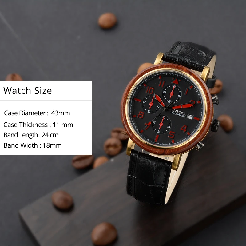 BEWELL WOODEN WATCH