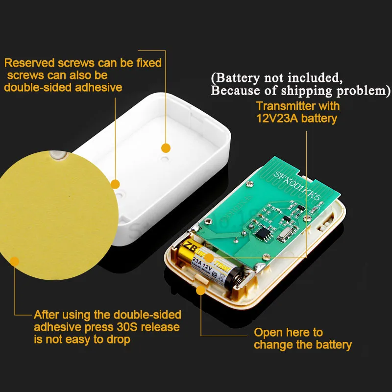 Generic Cacazi Wireless Doorbell Waterproof Ac 110220v 300m Remote