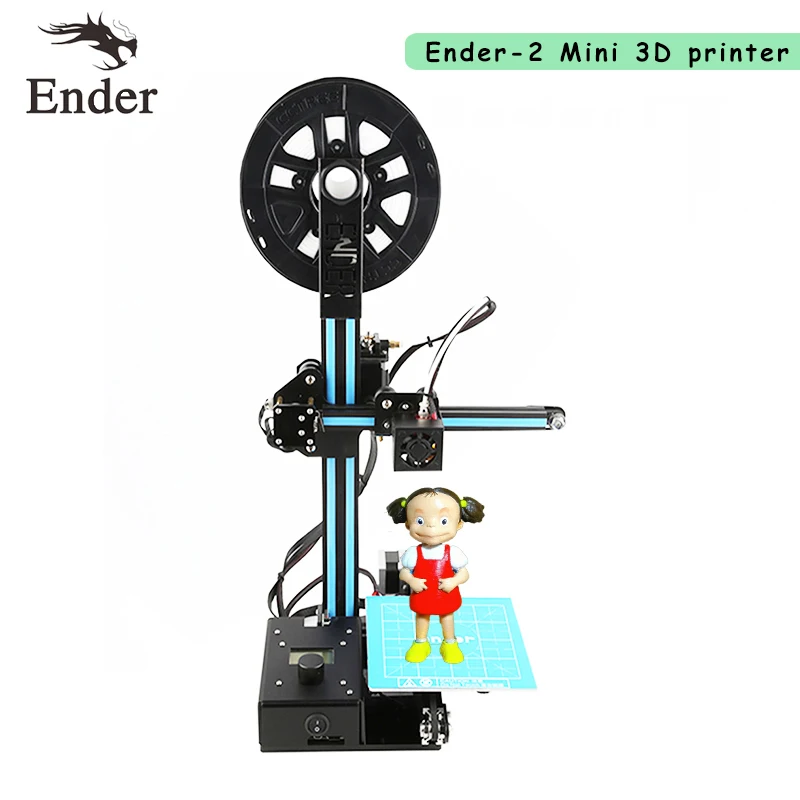 Ender-2 мини 3D принтер DIY Kit 150*150*200 м Prusa I3 дешевые 3d принтеры металлический с нити +
