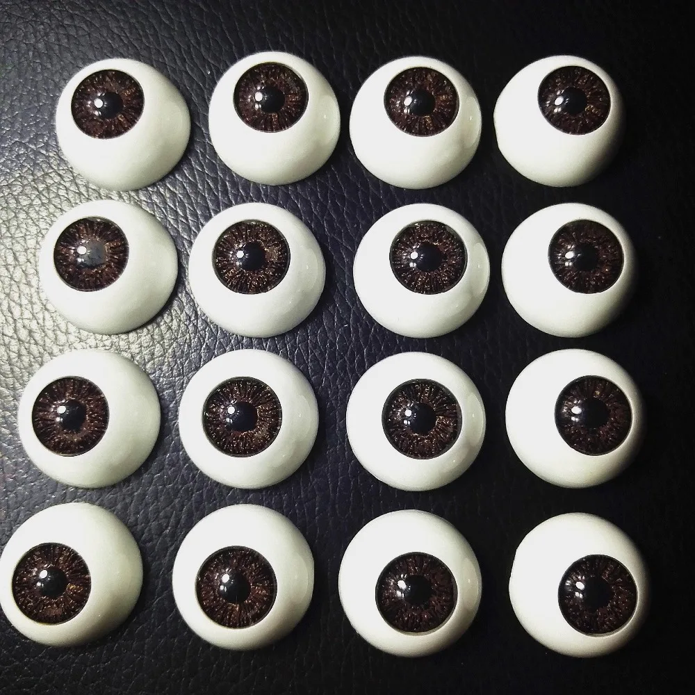 10 Pairs/Lot 22 mm Acrylic Doll Eyes Mix 5 Color Eyeballs Plastic Doll Eyes for Toys Reborn Dolls,Fashion Dolls Accessories DIY
