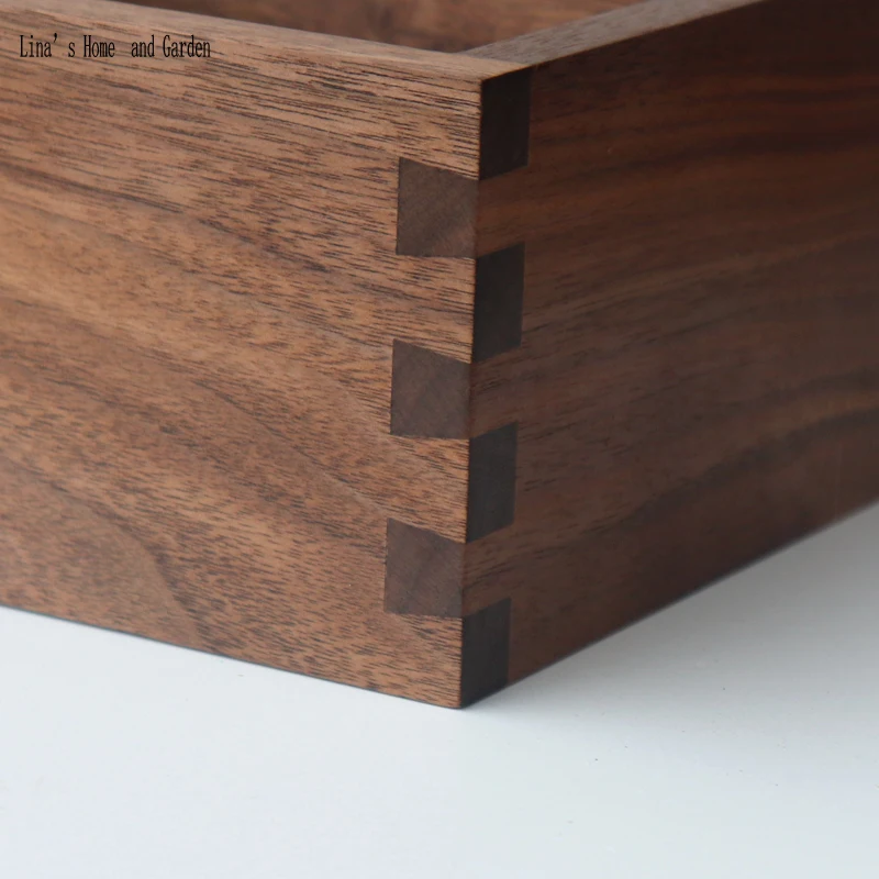 lidded black walnut solid wood keepsake box with 3 compartments (3)