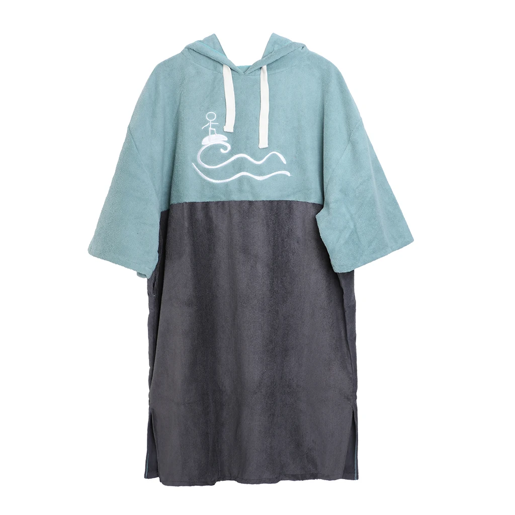 Beach Surf Poncho Quickly Dry Wetsuit Hooded Towel for Men Women Swimming Robe Dress Suit Changing at Poll and Beach