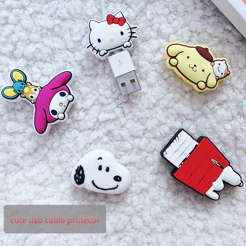 

Cute USB Cable Protector Management Data Line Organizer Clip Protetor De Cabo Cable Winder For iPhone Samsung Huawei Xiaomi