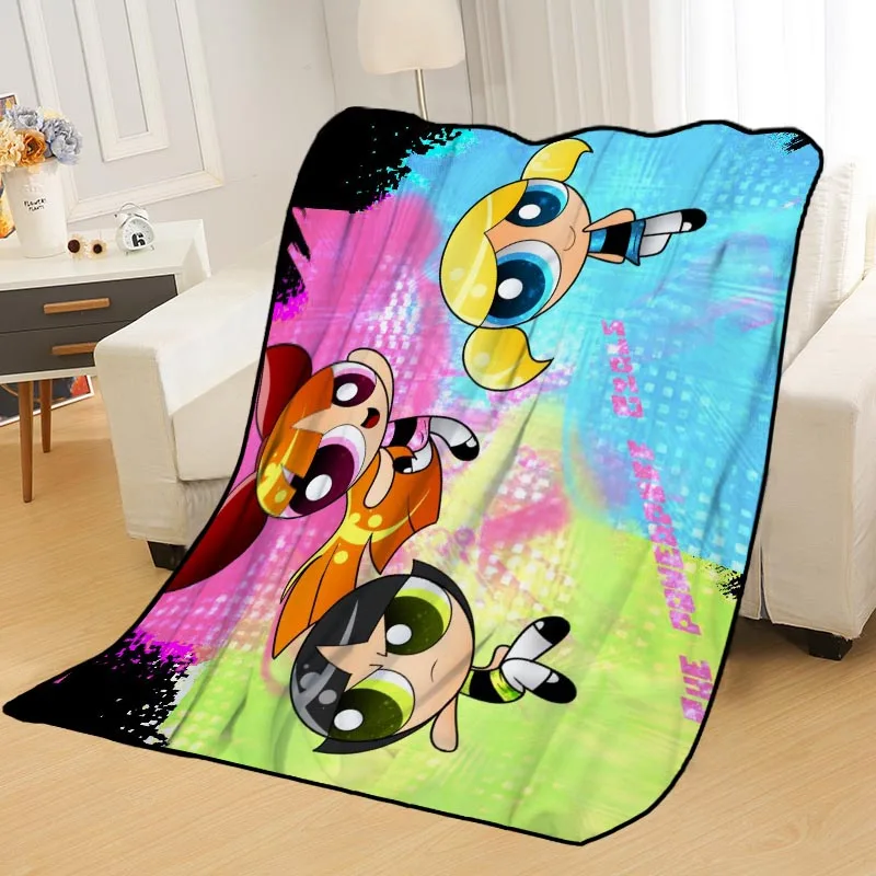 

Personalized Blankets Custom Powerpuff Girls Reboot Blankets Soft DIY Your Picture Decoration Bedroom Throw Travel Blanket