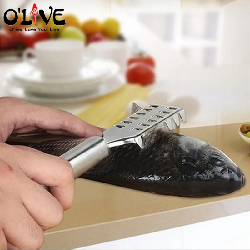 Stainless Steel Fish Peeler Fish Scales Remover Scraper Fish Peel
