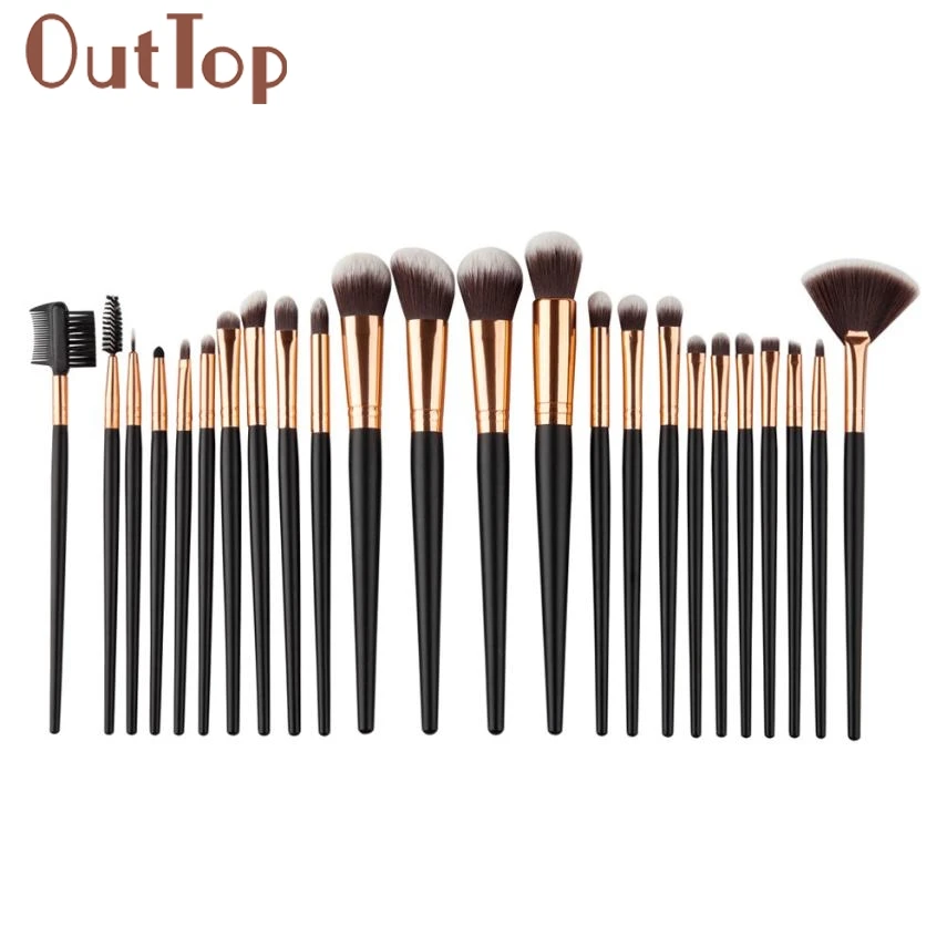 

24PCS Cosmetic Makeup Brushes Set Foundation Powder lip eyelashes Eyeshadow Brush face eye make up brushes Set F5.9