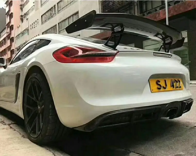 Карбоновое волокно заднего крыла багажника выступ Спойлеры для Porsche Cayman 997 998 981 911