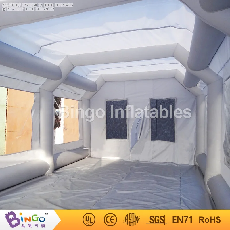  Free shipping inflatable spray paint booth with filters high quality 10m teepee tent structure gonf