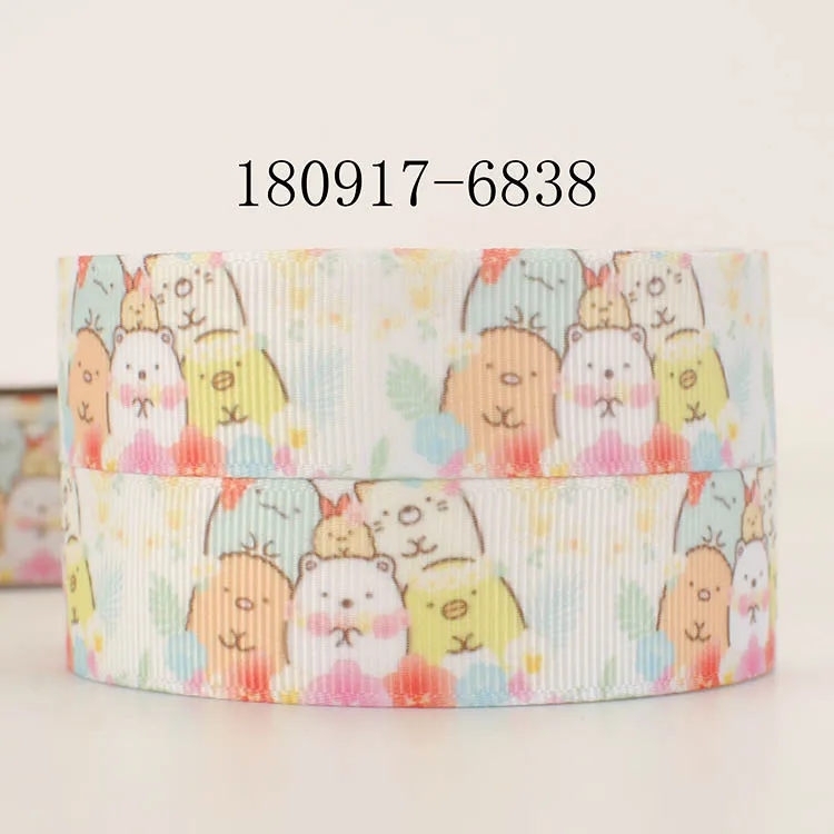 10 ярдов разные размеры японский мультфильм sumikko gurashi шаблон ленты печатных Grosgrain