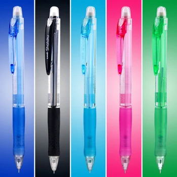 

Japanese UNI M5-100 Automatic Pencil 0.5mm Student Activity Pencil with Rubber Colour Transparent Rod Candy 5 Colour
