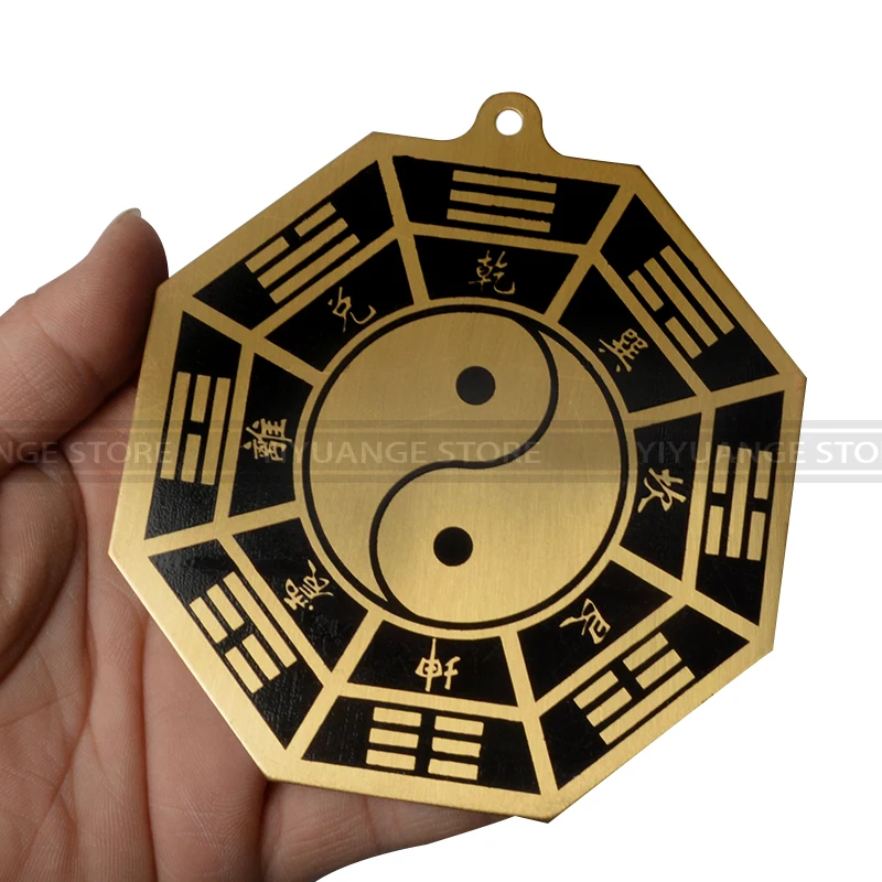 

Chinese Feng Shui Taiji Pagua Bagua Pakua Copper Mirror The 8 hexagrams For Lucky And Blessing Home decorations Wall Decorative