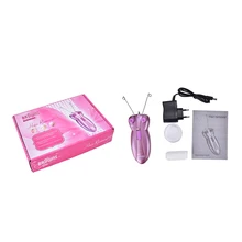 1 набор, электрический эпилятор для тела, лица, лица, удаления волос, Defeatherer, хлопковая нить, эпилятор, бритва для женщин, розовый