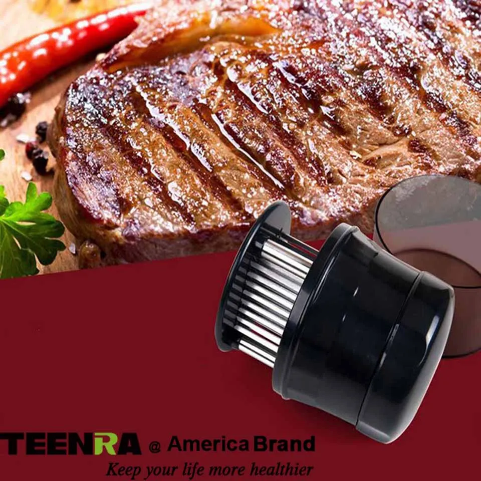 TEENRA 56 шт. лопасти молоток для отбивания мяса из нержавеющей стали мяса Tenderizer иглы для стейк из свинины говядины инструменты для мясной промышленности и птицеводства