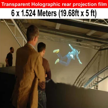 

Free Shipping 6x1.524m Holographic Film with an adhesive backing for an easy peel and stick application to glass or acrylic