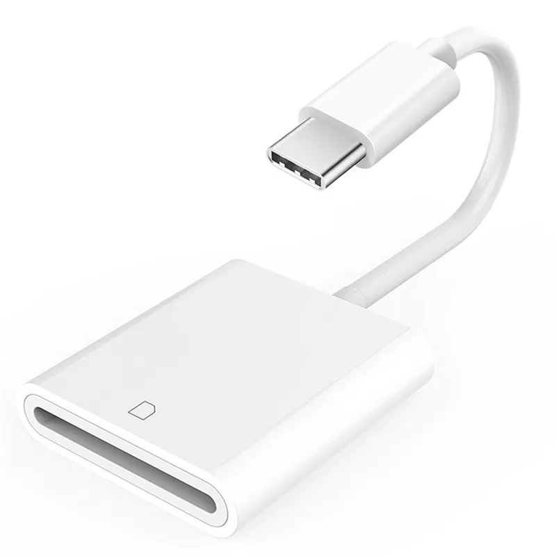 USB 3,1 type C USB-C для Micro SD SDXC кардридер OTG кабель для передачи данных type-C мини-адаптер для Macbook телефона для samsung huawei Xiaomi - Цвет: Белый