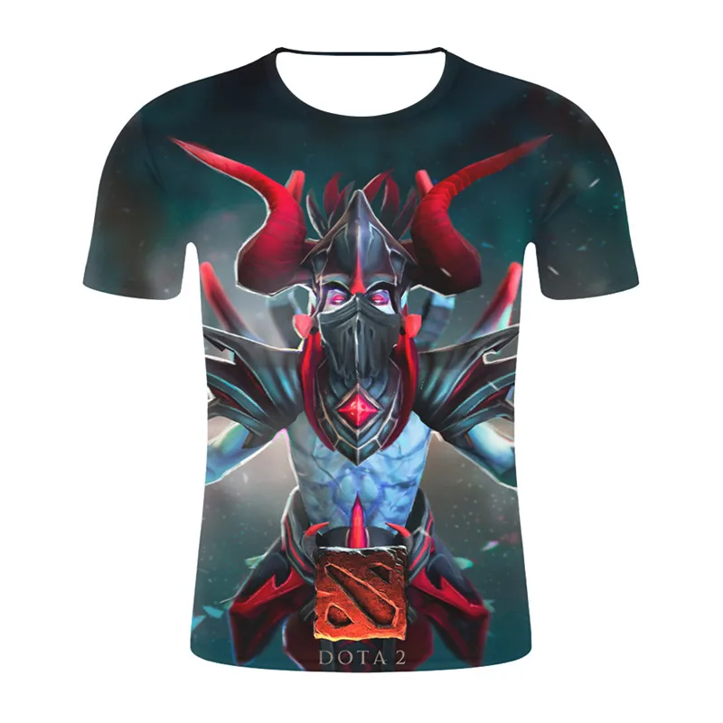 2019 новая игра Dota 2 Футболка Harajuku летняя футболка с 3D принтом модная Мужская одежда
