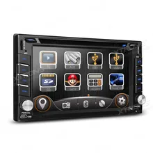 XTRONS 6 2 inch 2 din Car DVD Player Radio HD Touch Screen GPS Navigator with