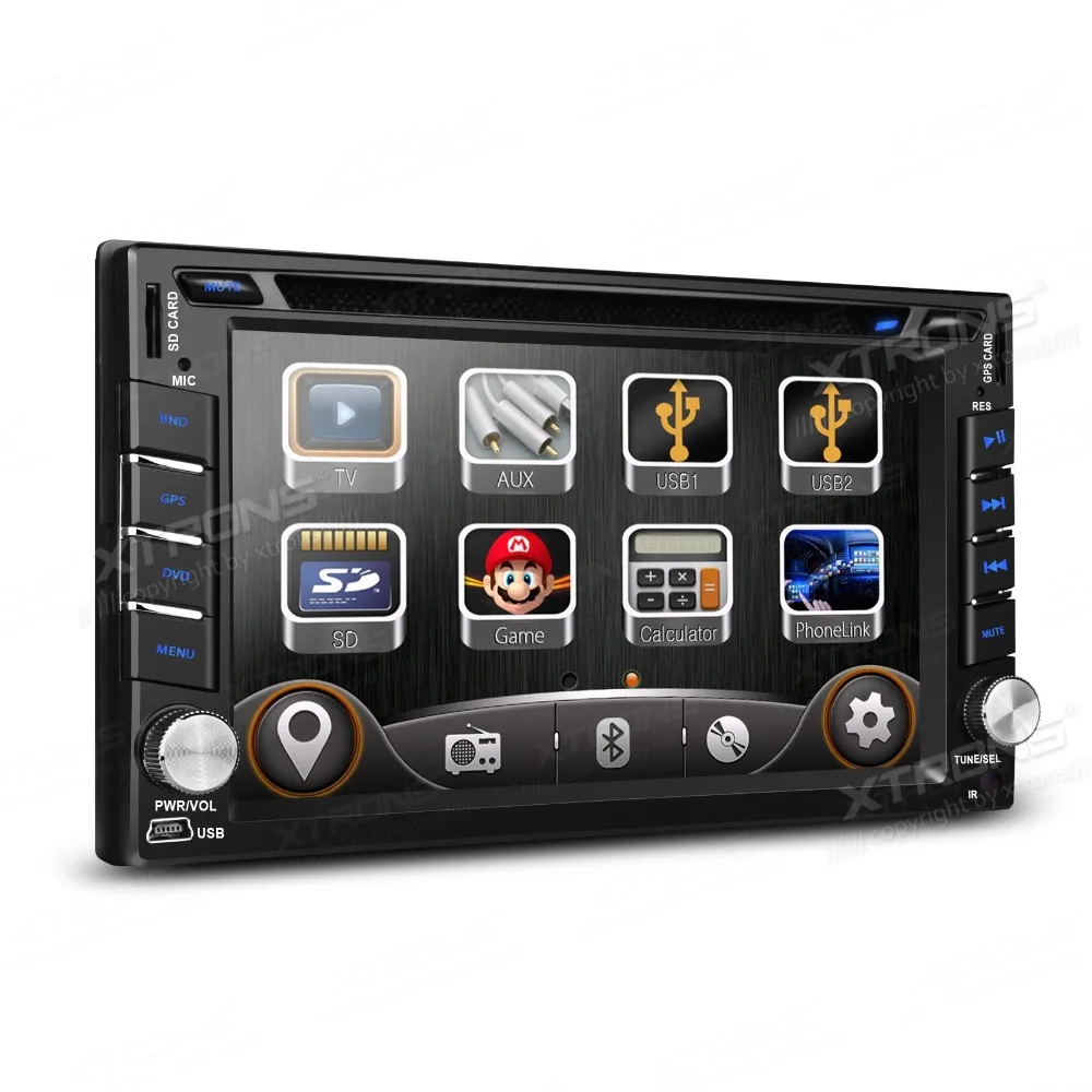XTRONS 6 2 inch 2 din font b Car b font DVD Player Radio HD Touch