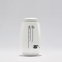 Handpaint краткое дзен чайная церемония Китайская керамика фарфор Печать хранение чая грудь чайник Набор печь для обжига глазури Свободный чай Caddy Can