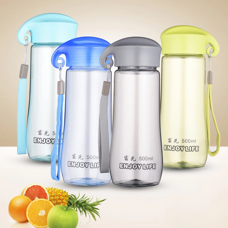 500ML 650ML Eco-friendly Water Bottle Unbreakable Leak-proof With Filter Screen Portable Sport Travel Running Tea Cup | Дом и сад