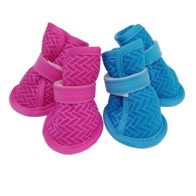 Breathable Dog Shoes Summer Nets Pet Boots Wearproof Non slip Walk Run