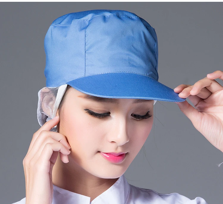 Высококачественный цех шляпа пищевая шапка головной убор шапка с сеткой цвет гигиены шляпа Пылезащитная маслостойкая шляпа полоса герметичность