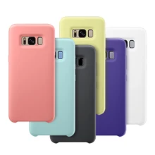 

Original Have LOGO Silicone Soft Case for Samsung Galaxy Note 8 Plain Phone Cases For Note 8 Protective Shell Funda Coque Note