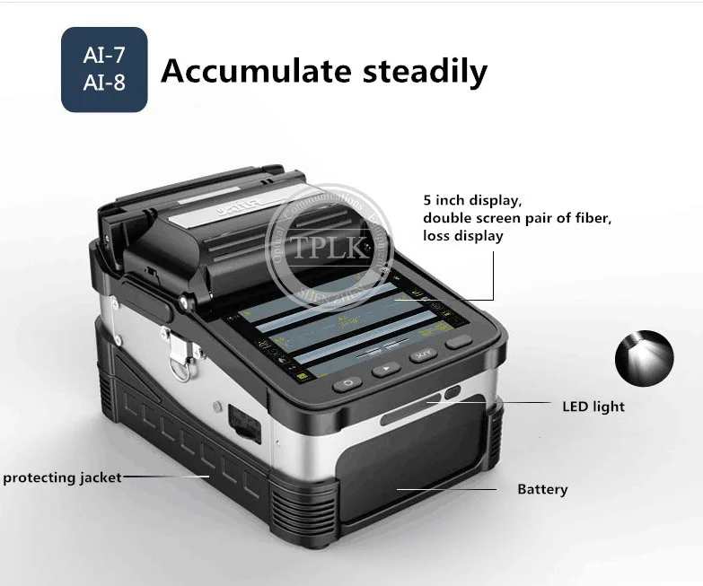 Empalmador de fusión AI-7C signalfire SM/MM automatica de soldadura de fibra optica FTTH AI-7C