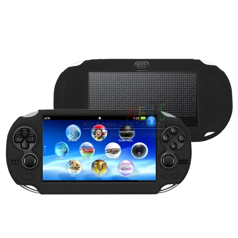 Черный силиконовый чехол для psv 1000, силиконовый гель PS Vita psv ita 1000, защитный чехол для sony psv ita, игровой чехол, ТПУ чехол