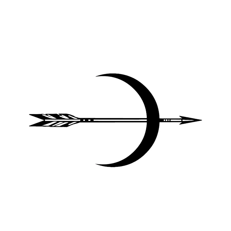 

15*8,2 см интересный Декор лунный лук Автомобильная Наклейка Виниловые Высококачественные наклейки