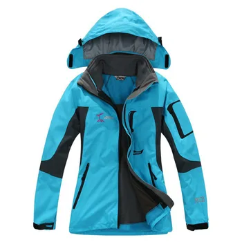 

Winter Women's Windproof Waterproof 3 in 1 Ski Jackets with Polar Fleece Liner Warm Slim Hooded Outwear Coat for Hiking Climbing