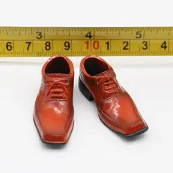 TD57-13 1/6 весы для мужчин оранжевый кожаная обувь модели для 12''Action Figures органов интимные аксессуары