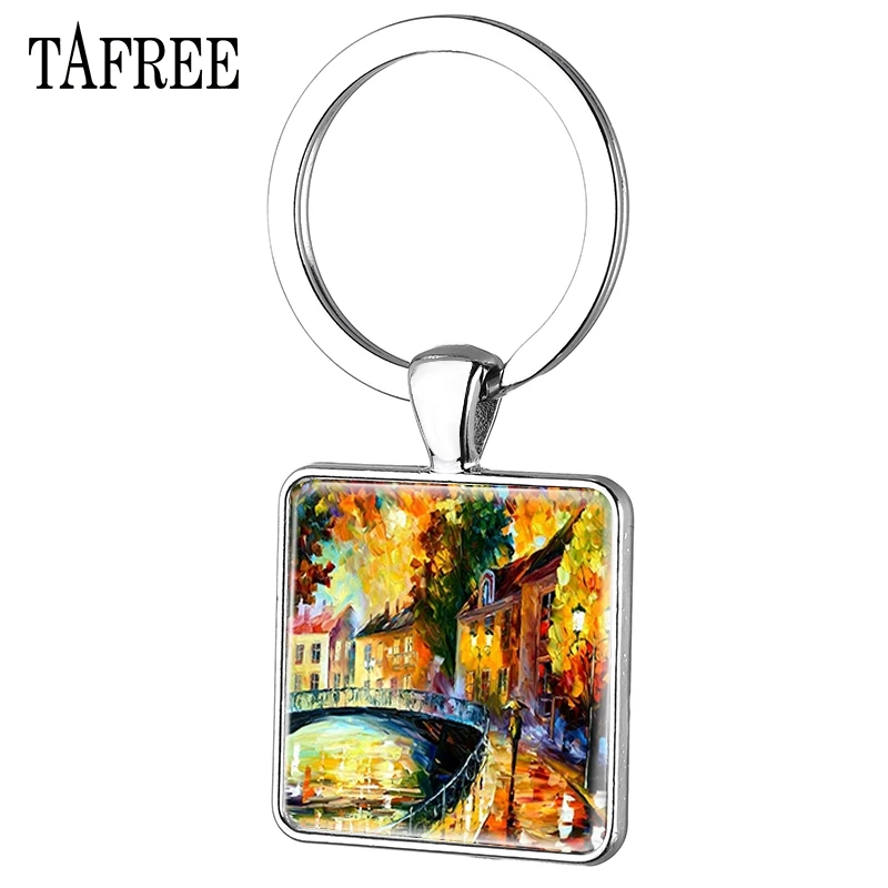 TAFREE الشهيرة مجردة اللوحة سلاسل المفاتيح مربع شكل الزجاج كابوشون قبة الحصان سباق الفن صور سلاسل المفاتيح كيرينغ PT49 TAFREE الشهيرة مجردة اللوحة سلاسل المفاتيح مربع شكل الزجاج كابوشون قبة الحصان سباق الفن صور سلاسل المفاتيح كيرينغ PT49