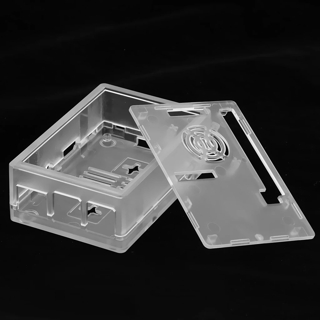 Protective Enclosure Case Cover Box for Raspberry Pi Board / LCD/Fan Clear