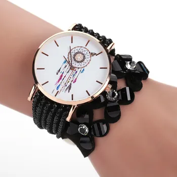

Fashion Women Dress Watch Luxury Star Crystal Bracelet Elegant Leather Wristwatch Casual Women Girl Quartz Watches Relogio Gift