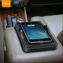 MEIYI Qi автомобильное беспроводное зарядное устройство для iPhone X XS XR samsung S9 Быстрое беспроводное зарядное устройство Автомобильный держатель для мобильного телефона коврик