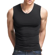 Clothing Vest Underwear Comfortable Shoulders-V/o-Neck All-Cotton Seamless Broad Close-Fitting